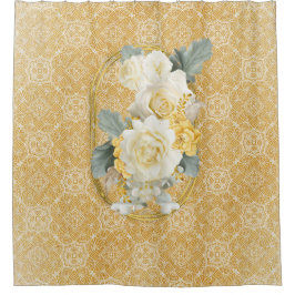 Gouden mandala's van verschillende geometrische ci douchegordijn