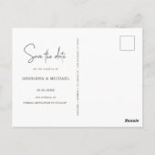 gouden manuscript één foto sparen het datumverlovi briefkaart (Achterkant)