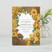 Gouden Marigold, Terra Honing & Umber Specerijen B Kaart (Staand voorkant)