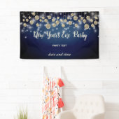 Gouden marine Oudejaarsavond feest sprankelend Spandoek (Insitu)