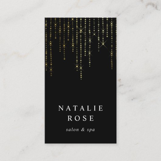 Gouden Marktplaats Verticale QR Code Visitekaartje (Voorkant)