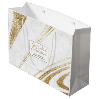 Gouden Marmeren Evenement Cadeautassen Groot Cadeauzakje