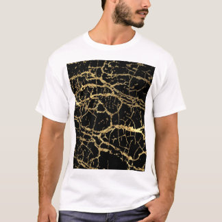 Gouden Marmerende Textuur: Luxe ontwerpelement T-shirt