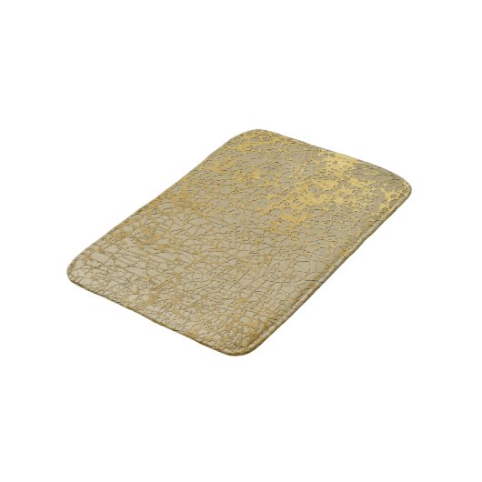 Gouden Marmering: Grunge Textuur Ontwerp Badmat (Gekanteld)