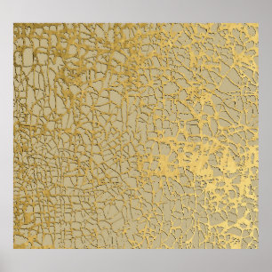 Gouden Marmering: Grunge Textuur Ontwerp Poster