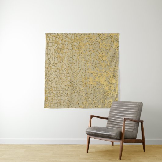 Gouden Marmering: Grunge Textuur Ontwerp Wandkleed (In situ)