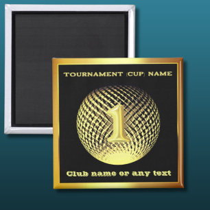 Gouden medaille 1e plaats winnaar kampioen magneet