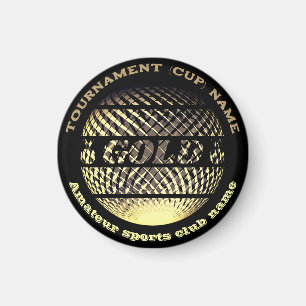 Gouden medaille, 1e plaats winnaar kampioen sport magneet