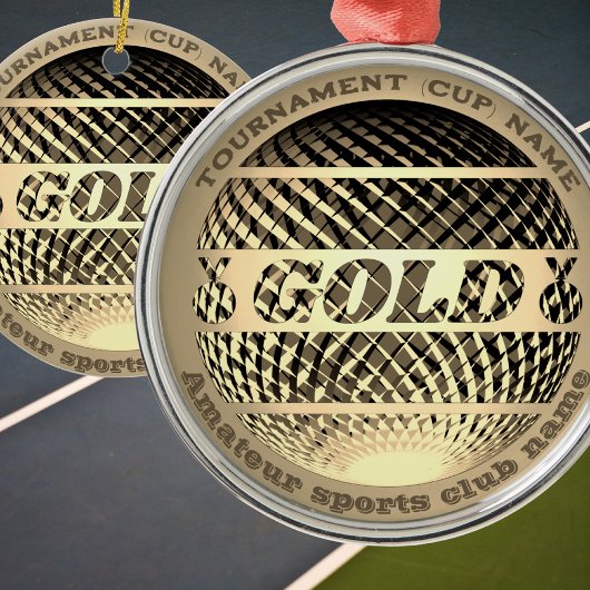 Gouden medaille, 1e plaats winnaar keramisch ornament