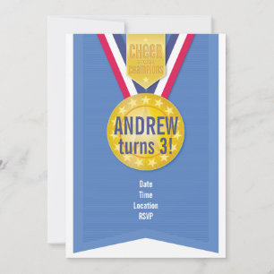 Gouden Medaille Feest Uitnodiging