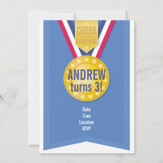 Gouden Medaille Feest Uitnodiging