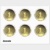 Gouden medaille, nummer één Champion Sticker (Vel)