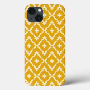 Gouden Medina: Gele Andalusische Marokkaanse Geome iPhone 13 Hoesje