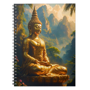 Gouden meditatie in de Thaise toppen Notitieboek