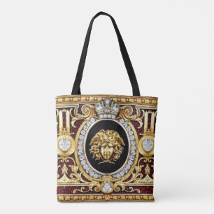 Gouden Medusa Edelstenen Tote Draagtas