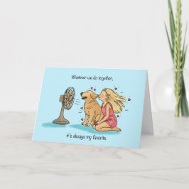 Gouden Meisje en Fan Kaart