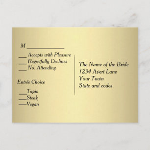 Gouden Menu RSVP