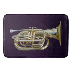 gouden messing-eufonium badmat