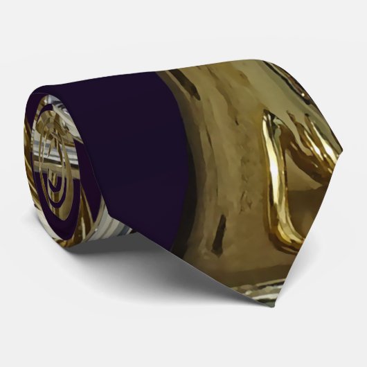 gouden messing-eufonium stropdas (Opgerold)