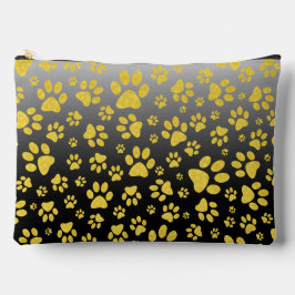 Gouden metalen patroonpoten op gradiëntachtergrond etui