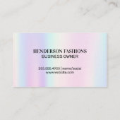 Gouden Metallic Monogram | Glitter Drip | Iridesce Visitekaartje (Achterkant)