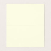 Gouden Metallic Monogram | Jeneverbes Tak Visitekaartjes (Binnenkant ongevouwen)