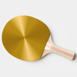 Gouden Metallic Ping Pong Paddle Tafeltennisbatje