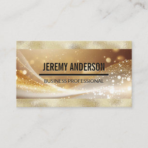 Gouden Metallic Shimmer Shine boke Visitekaartje