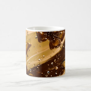 Gouden Metallic Vlinder Glam Abstract Koffiemok