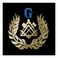 Gouden metselwerk symbool