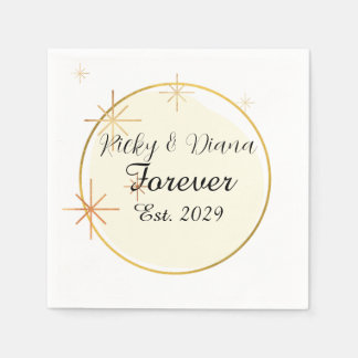 Gouden Minimalistische Elegante Trouwservet Templa Servet