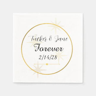 Gouden Minimalistische Elegante Trouwservet Templa Servet