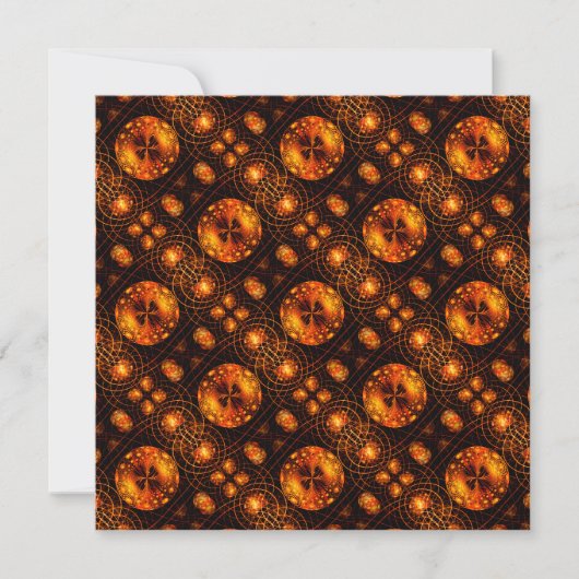 Gouden moderne boho elegante abstracte kunstpatroo (Voorkant)