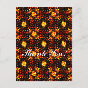 Gouden moderne boho elegante abstracte kunstpatroo briefkaart