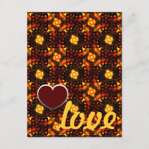 Gouden Moderne Boho Elegante Abstracte Kunstpatroo Briefkaart