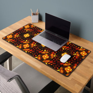 Gouden moderne boho elegante abstracte kunstpatroo bureaumat