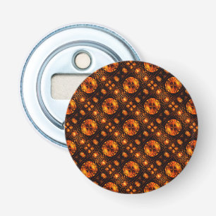 Gouden moderne boho elegante abstracte kunstpatroo button flesopener