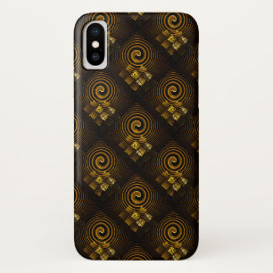 Gouden moderne boho elegante abstracte kunstpatroo iPhone x hoesje