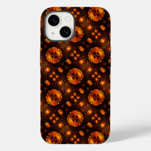 Gouden Moderne Boho Elegante Abstracte Kunstpatroo Case-Mate iPhone 14 Hoesje