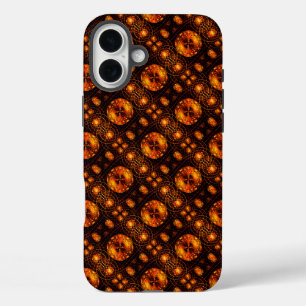 Gouden moderne boho elegante abstracte kunstpatroo iPhone 16 plus hoesje