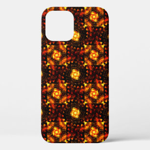 Gouden moderne boho elegante abstracte kunstpatroo iPhone 12 hoesje
