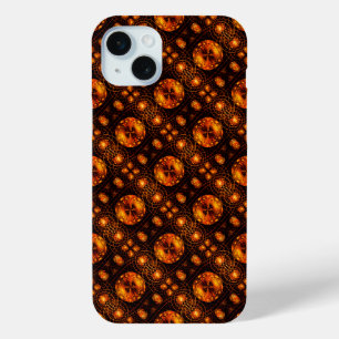 Gouden moderne boho elegante abstracte kunstpatroo iPhone 15 mini hoesje