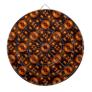 Gouden Moderne Boho Elegante Abstracte Kunstpatroo Dartbord