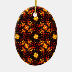 Gouden moderne boho elegante abstracte kunstpatroo keramisch ornament