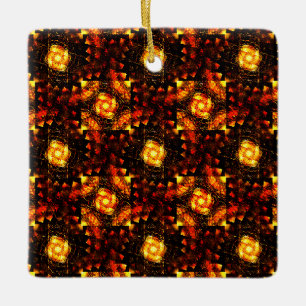 Gouden moderne boho elegante abstracte kunstpatroo keramisch ornament