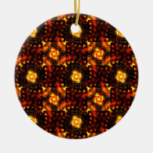 Gouden moderne boho elegante abstracte kunstpatroo keramisch ornament