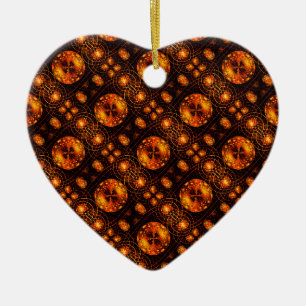 Gouden moderne boho elegante abstracte kunstpatroo keramisch ornament