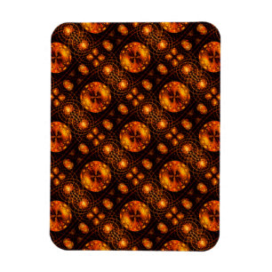 Gouden moderne boho elegante abstracte kunstpatroo magneet