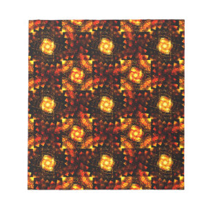 Gouden moderne boho elegante abstracte kunstpatroo notitieblok