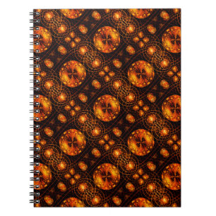 Gouden moderne boho elegante abstracte kunstpatroo notitieboek